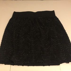 Black sequin dress skirt